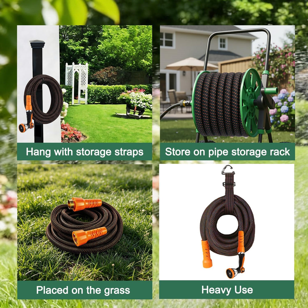 10-pattern nozzle included with Semifrut garden hose