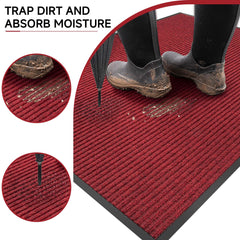 100pointONE Front Door Mat low profile design for easy clearance