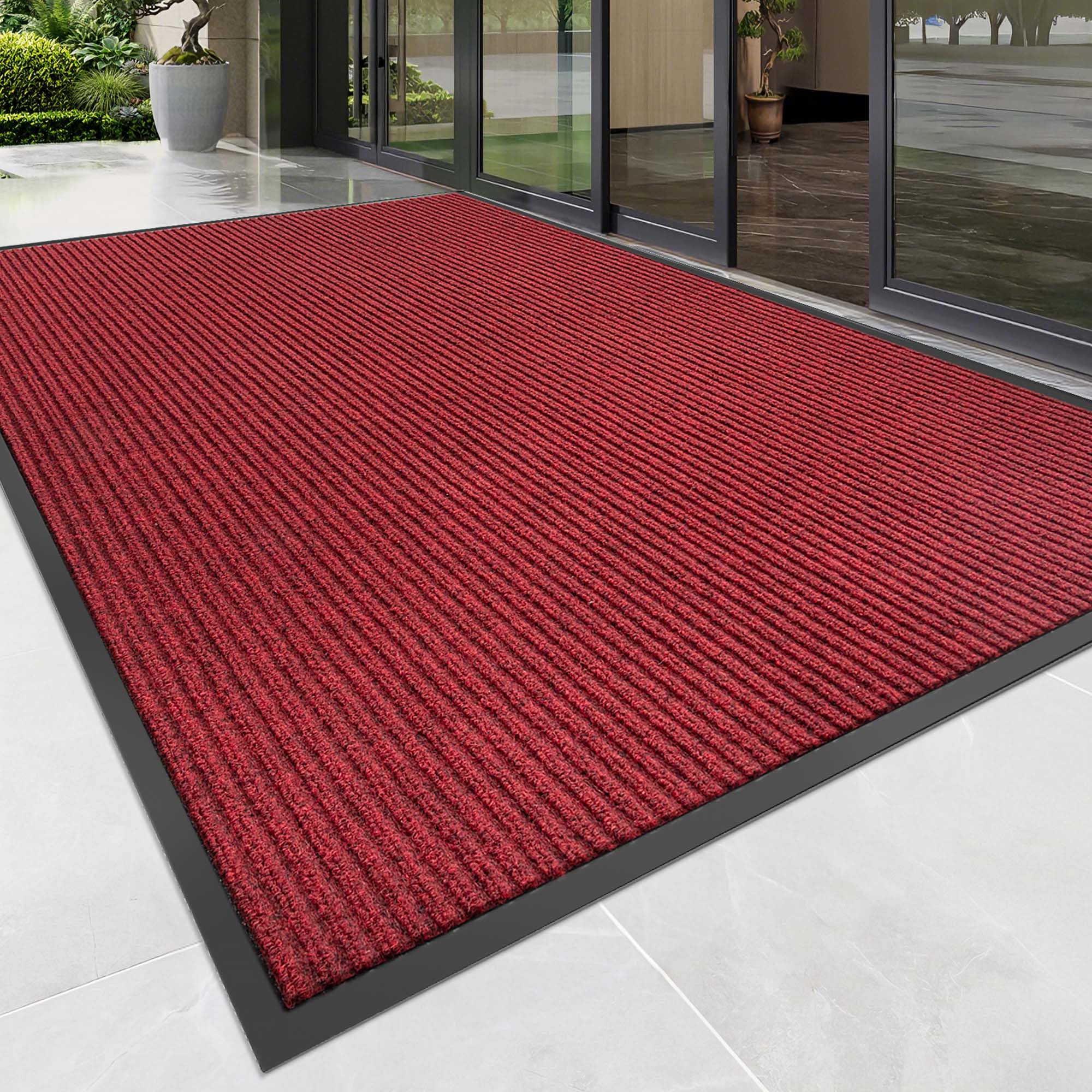 100pointONE Front Door Mat showing deep grooves for dirt capture