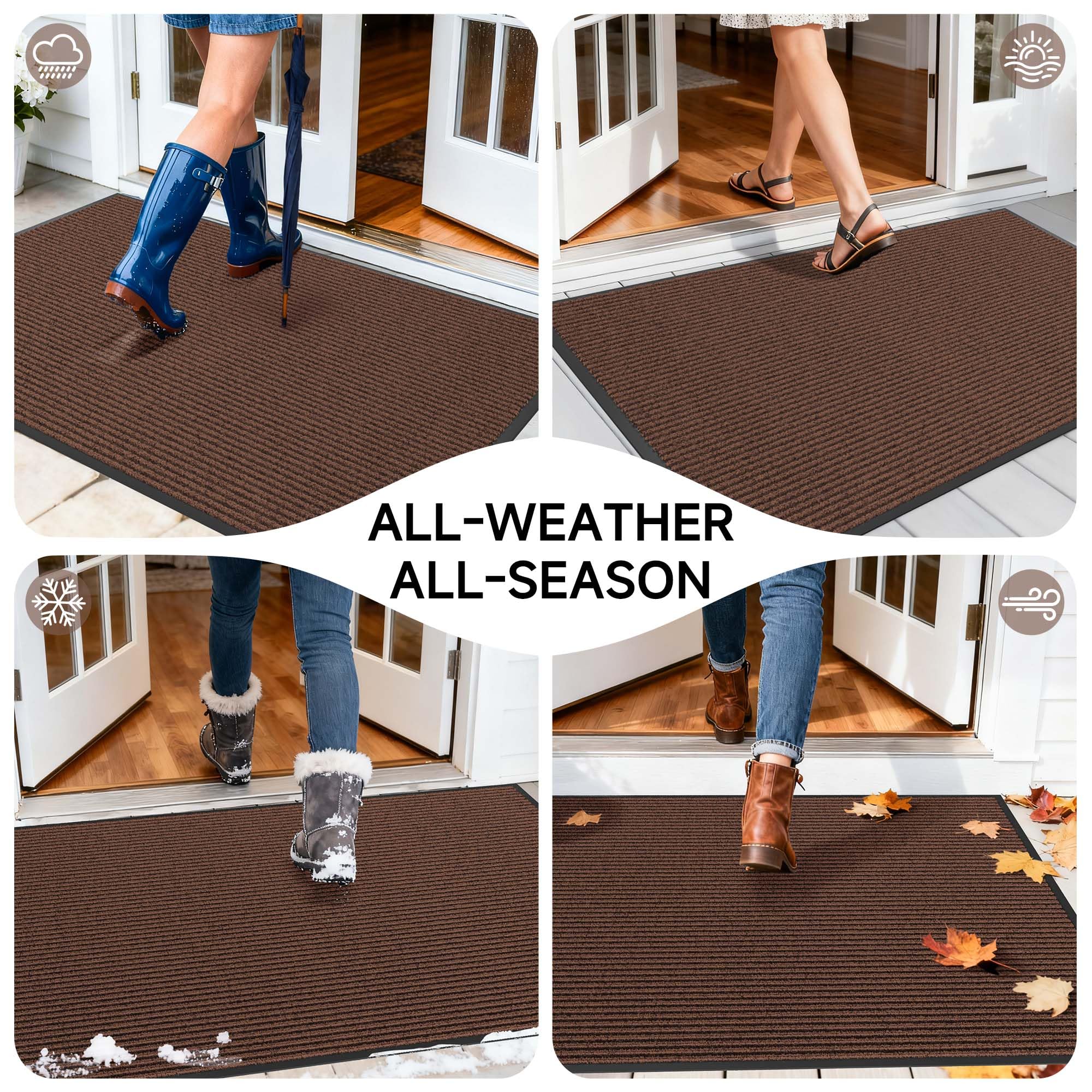 100pointONE Heavy Duty Doormat non-slip backing detail