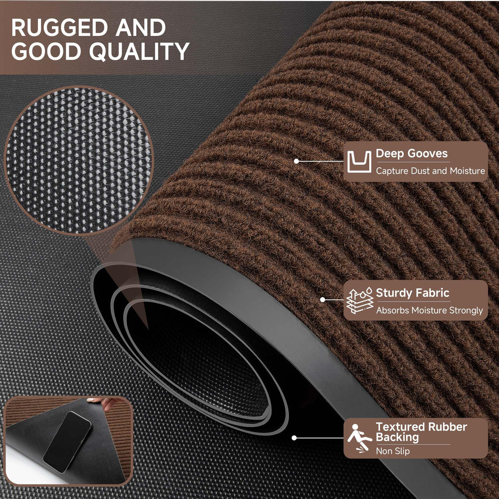 100pointONE Heavy Duty Doormat waterproof feature demonstration