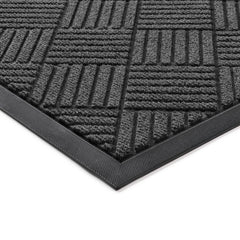 100pointONE Heavy Duty Front Door Mat in Grey Diamond, front view