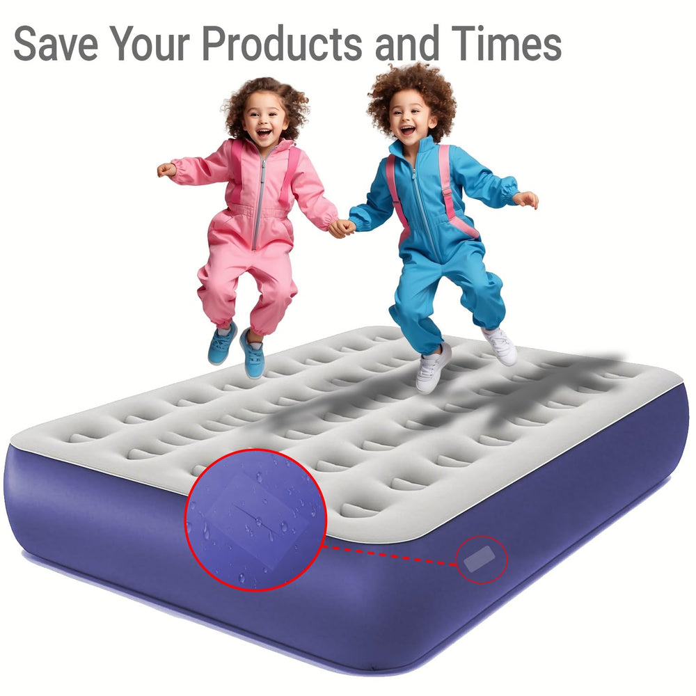 10Leccion Air Mattress Patch Kit in use for inflatable repair
