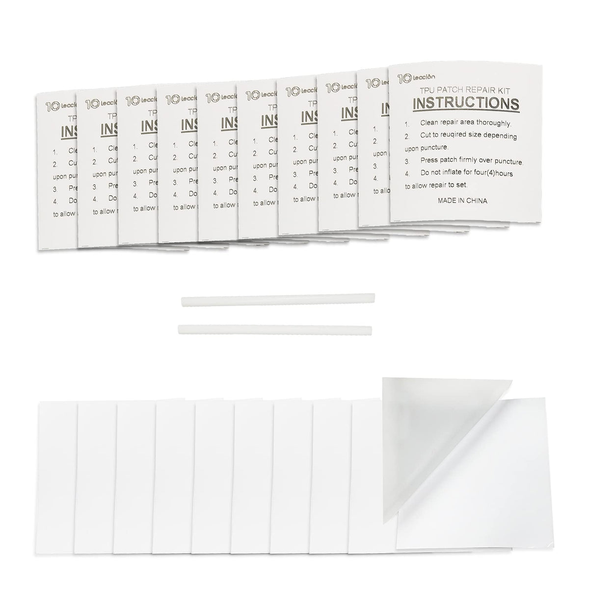 10Leccion Inflatable Pool Patch Repair Kit with 20 patches
