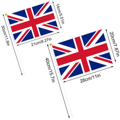 15 AhfuLife Union Jack flags packed together