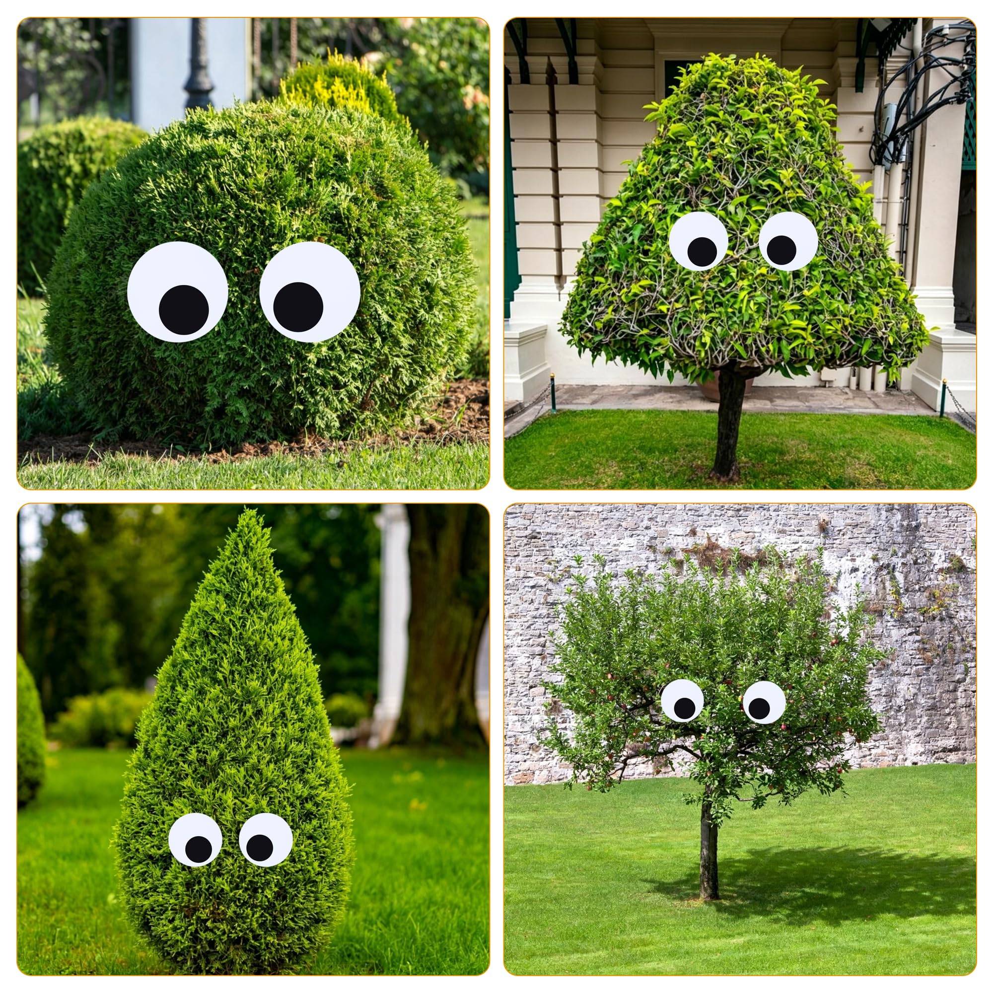 2.36 inch UYEDUJZ Halloween eyeball displayed outdoors