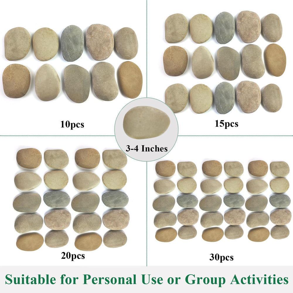 20 YISZM painting stones arranged for crafting