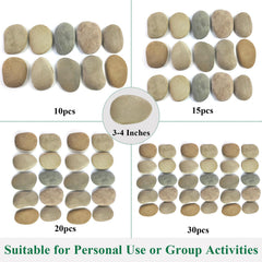 20 YISZM painting stones arranged for crafting