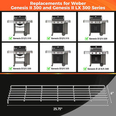 25.75 inch stainless steel warming rack side view