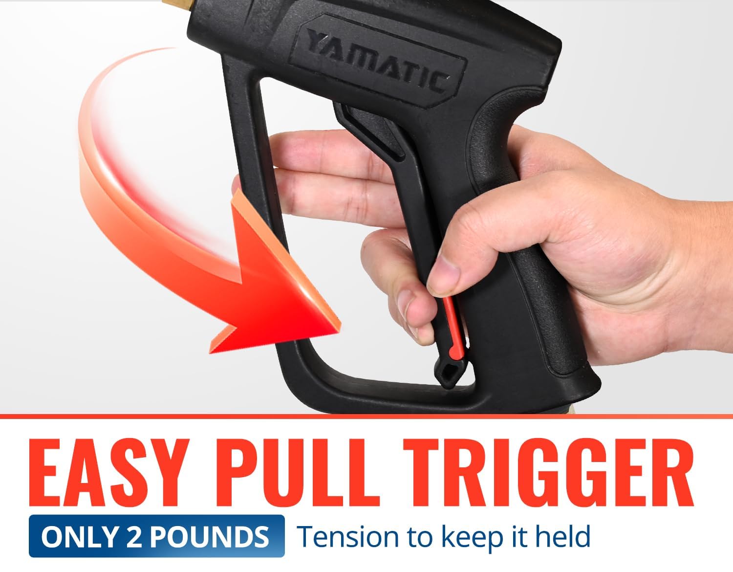 25 FT kink-resistant pressure washer hose from YAMATIC