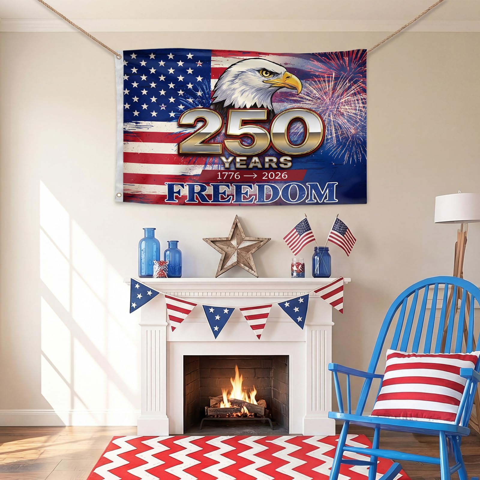 250th Anniversary USA Flag with eagle graphics