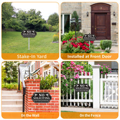 28-inch metal stake for Frohllia No Soliciting Sign