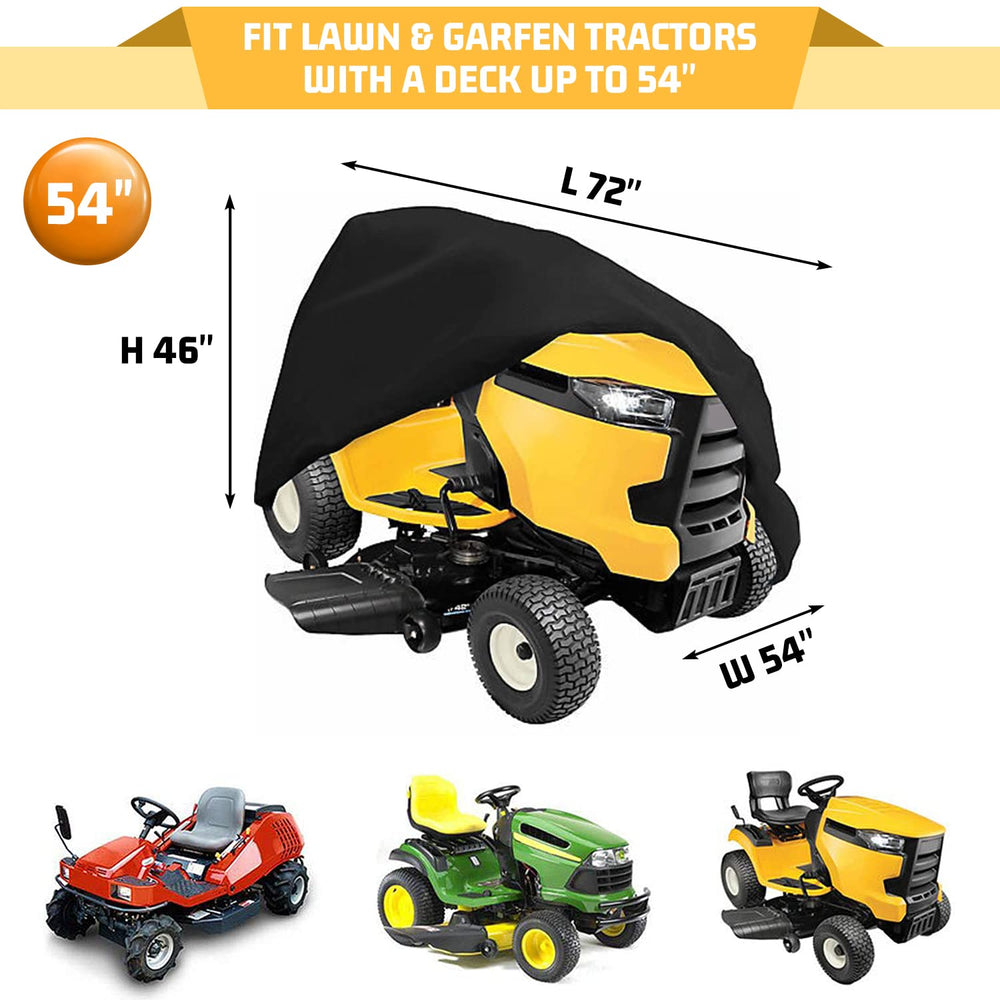 2win2buy riding lawn mower cover displayed on mower