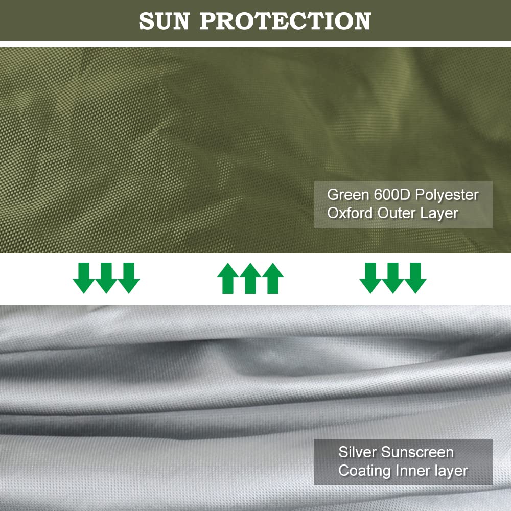 2win2buy Riding Lawn Mower Cover with air vents detail