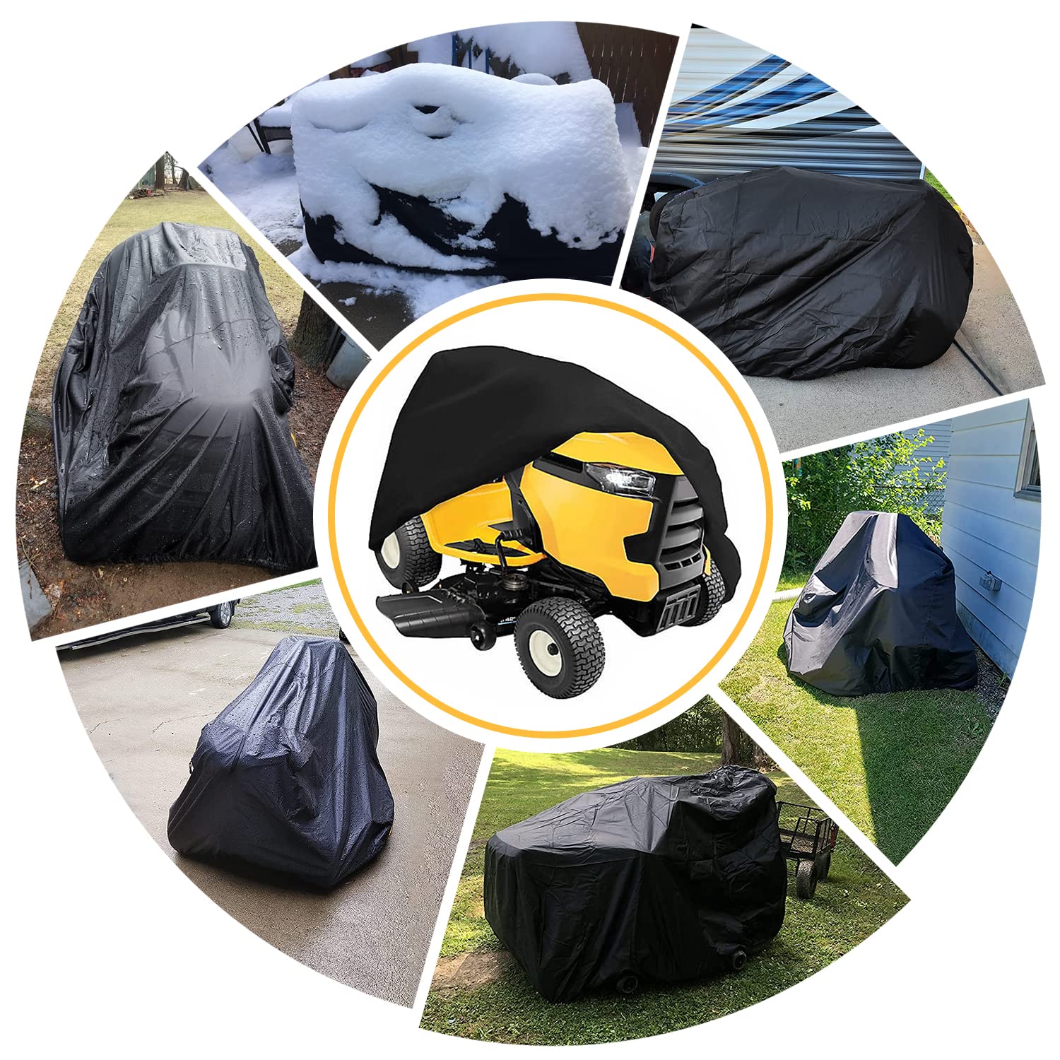 2win2buy riding lawn mower cover with label details