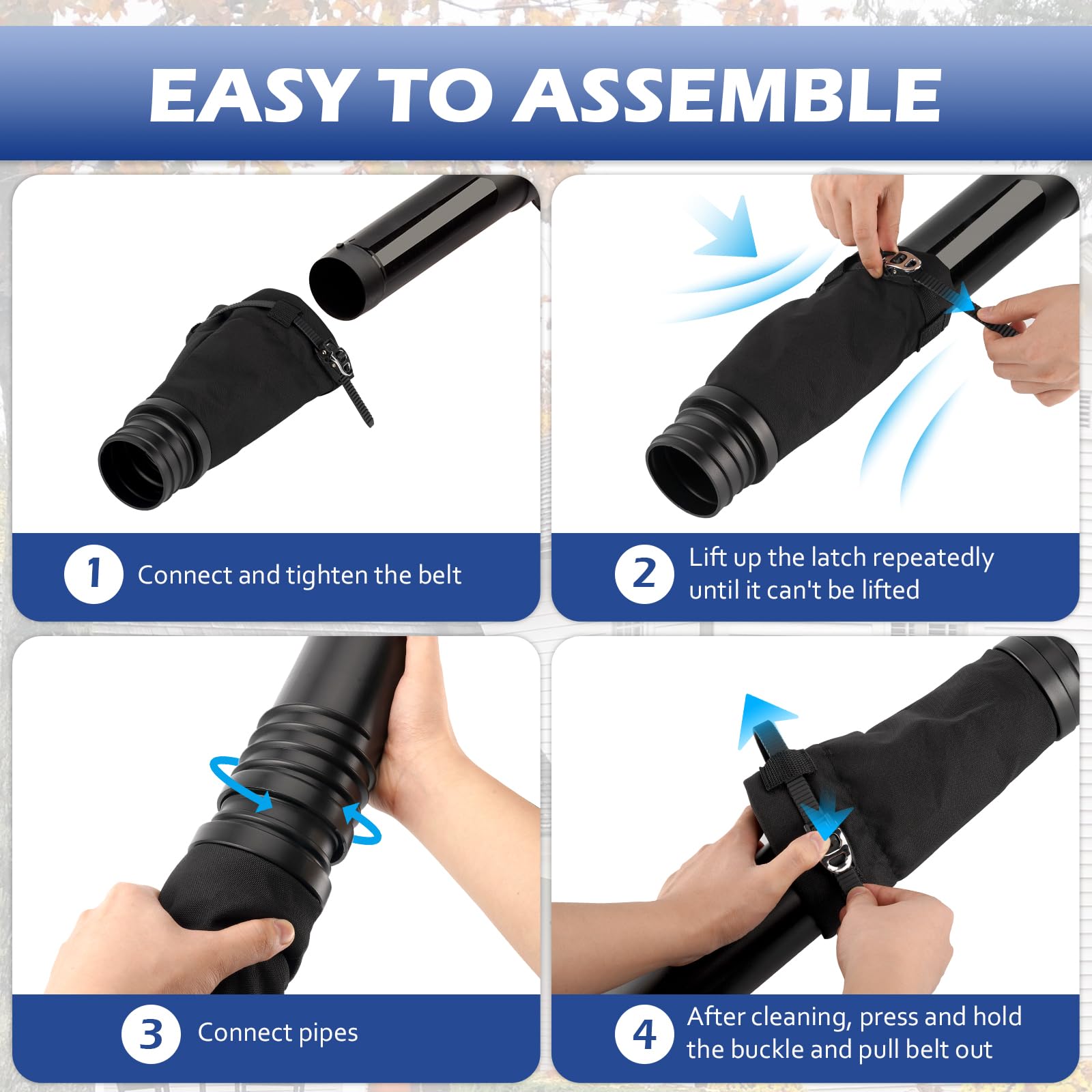 3 BUZZLETT gutter cleaning tool compatibility with various blowers