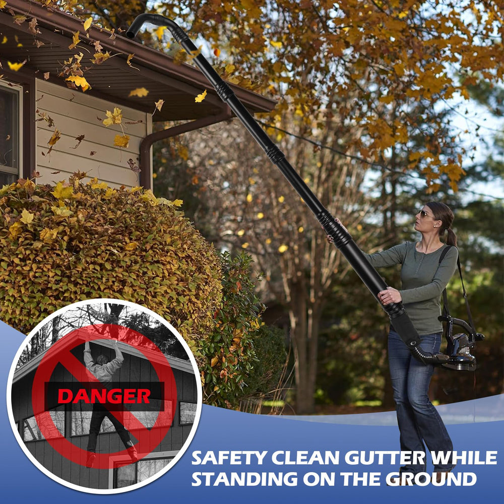 3 BUZZLETT gutter cleaning tool set with multiple attachments
