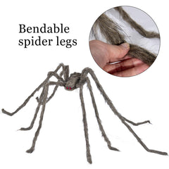 3 Pack of Giant Brown Spiders displayed on a lawn