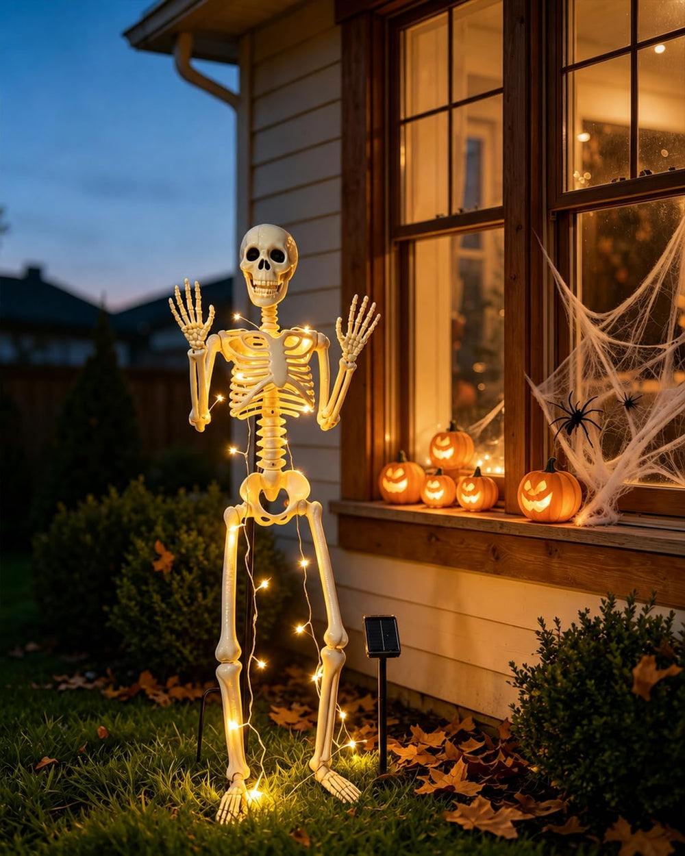 30 LED solar string lights for outdoor decorations