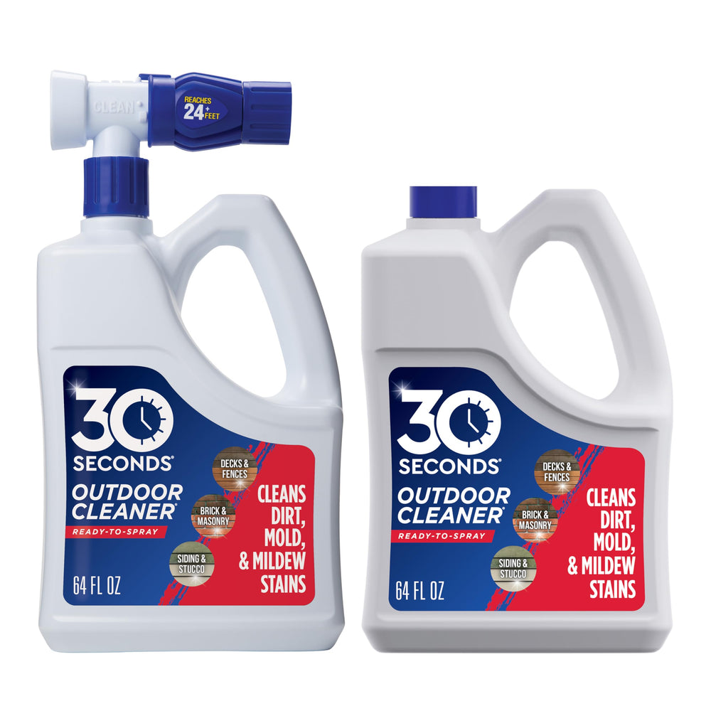 30 SECONDS Outdoor Cleaner 2 Pack with Hose End Sprayer front view