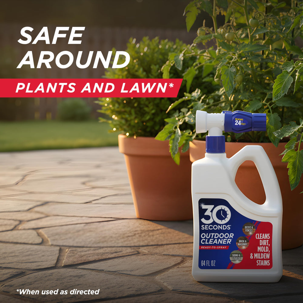 30 SECONDS Outdoor Cleaner and its components
