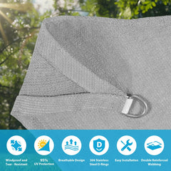 304 stainless steel D-ring on Amagenix sun shade sail