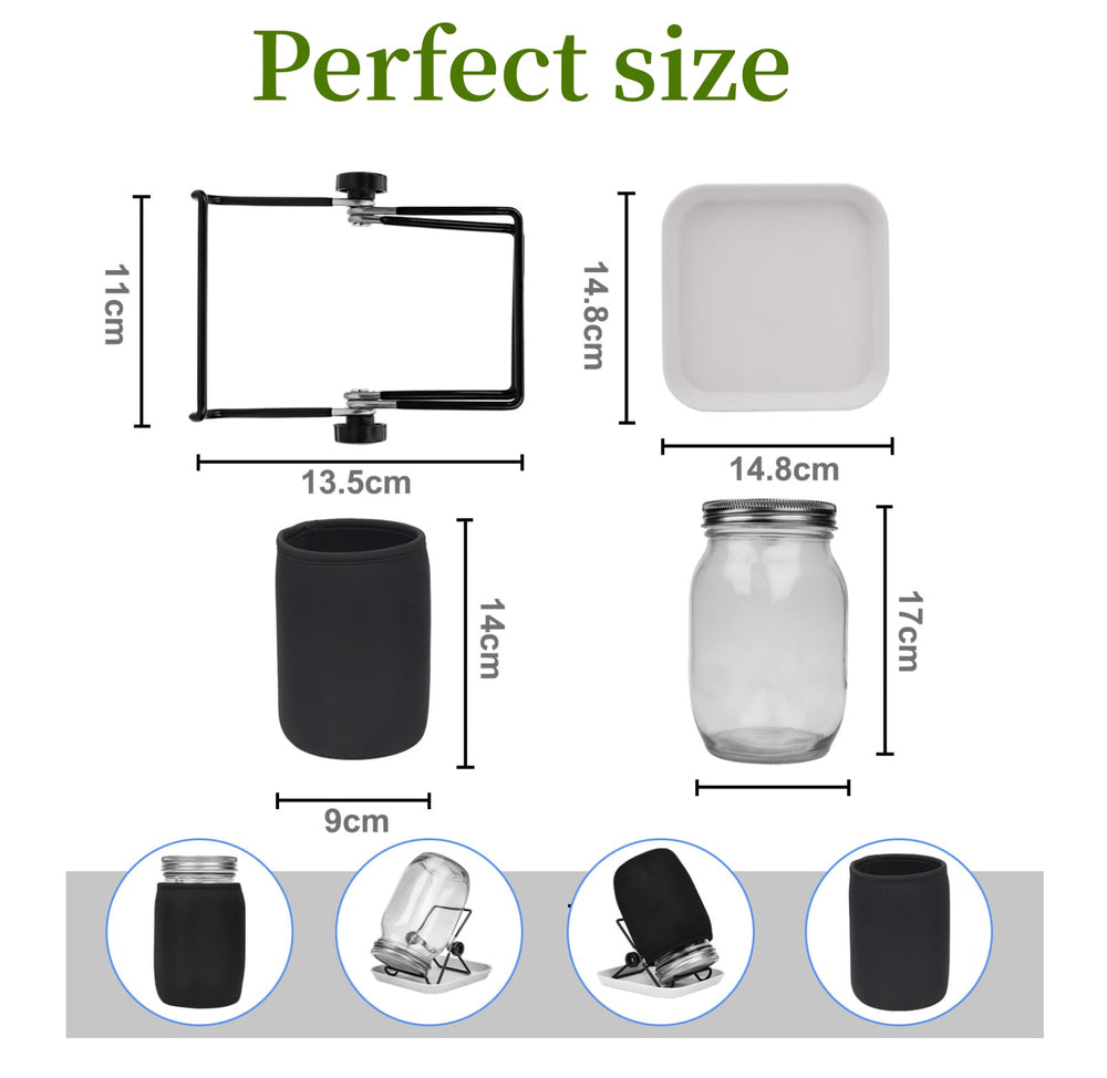 304 stainless steel germination lid from the Lulonpon Sprouting Kit
