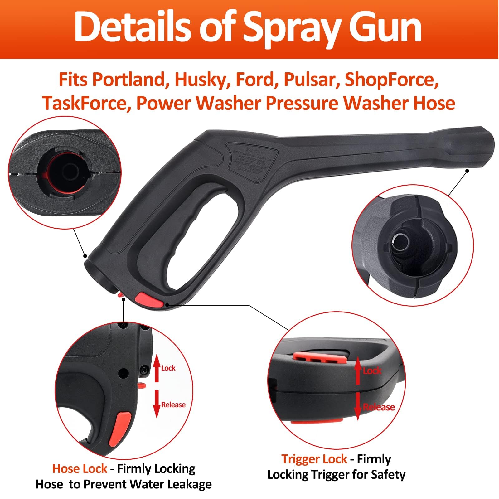 32FT hose of BEAR FORCE High Pressure Washer Kit