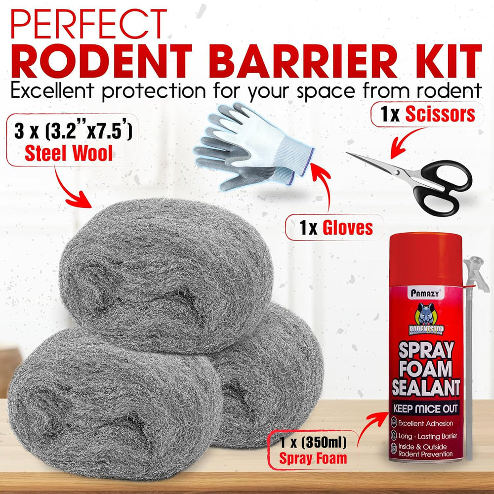 350ml spray foam can included in the rodent barrier kit