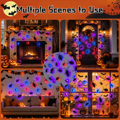 36 Pack Halloween 3D Cockroach Window Stickers in packaging