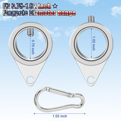 360-degree rotating design of REERON flag pole rings