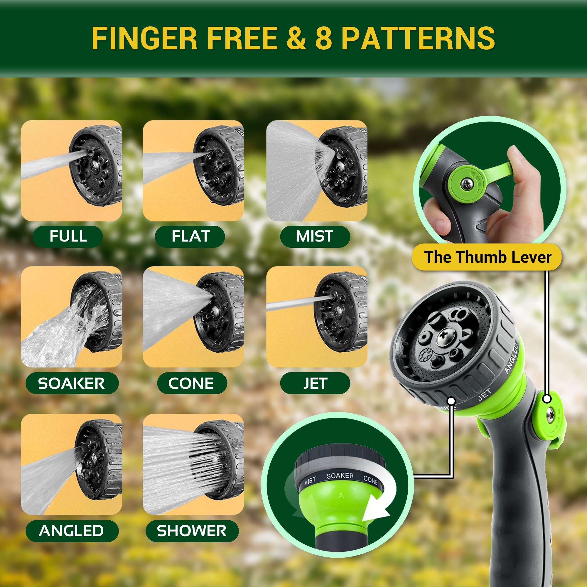 360 GADGET garden hose packaging with included accessories