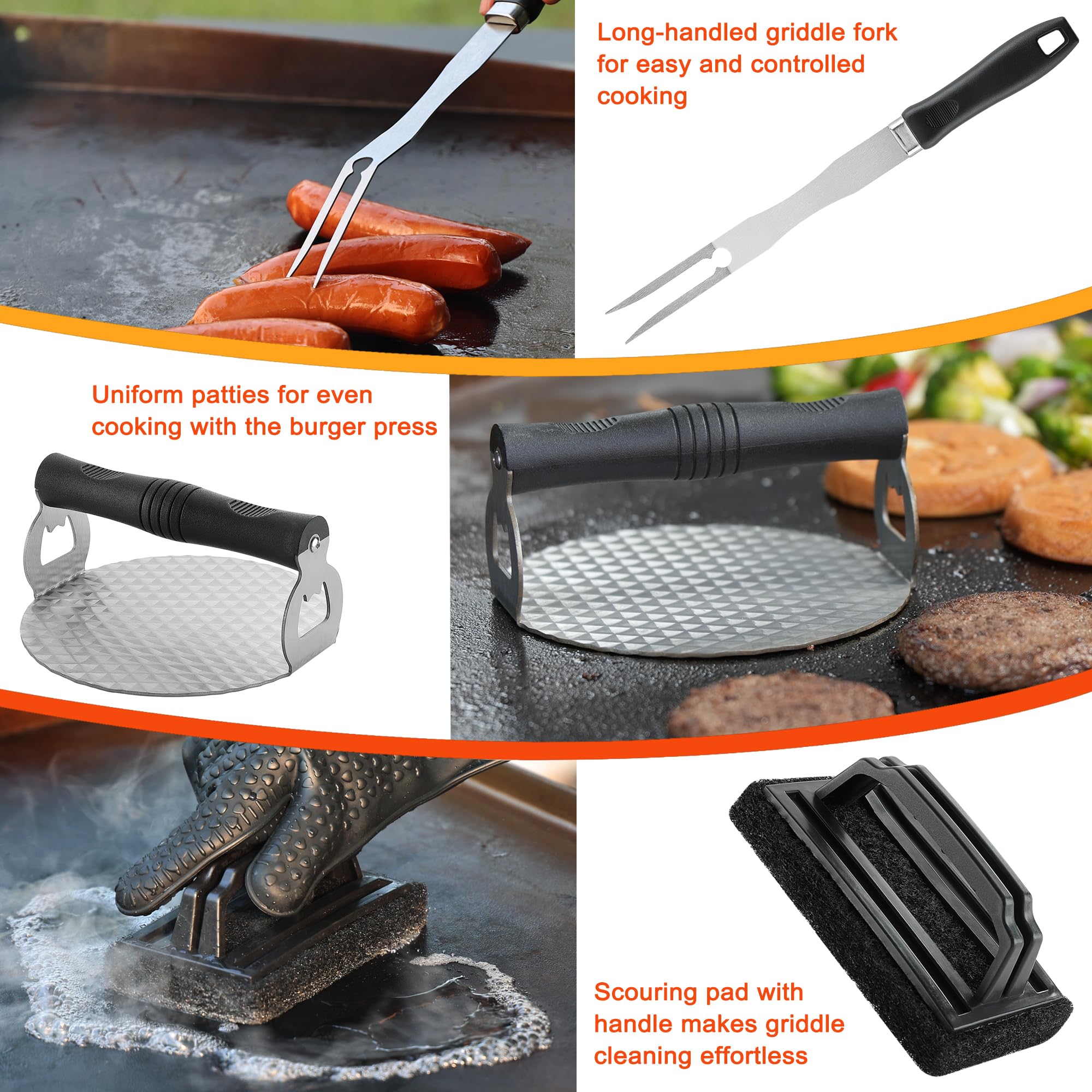39PCS Griddle Accessories Kit beautifully packaged for gifting