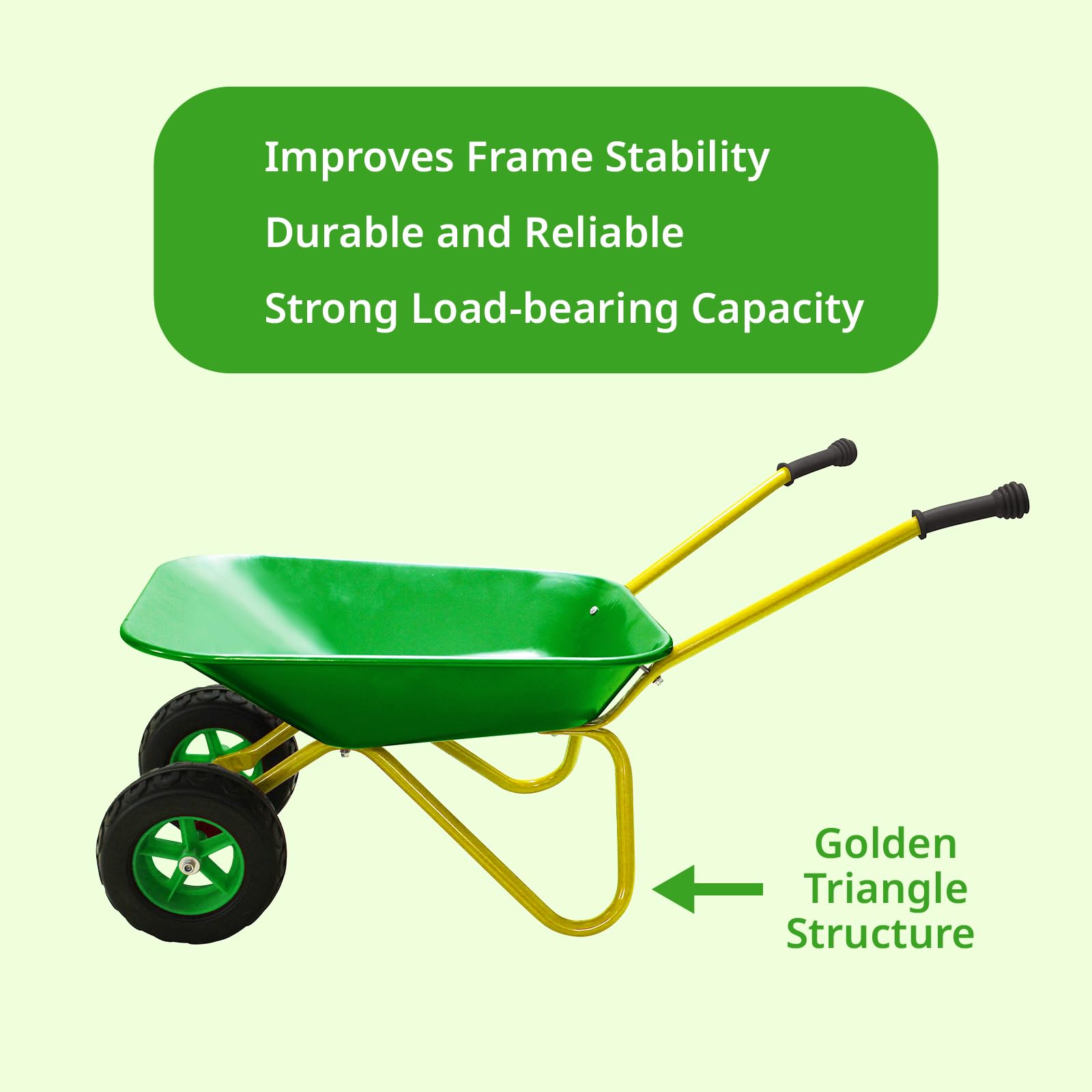 3T GROUP Kids Wheelbarrow being used by a child
