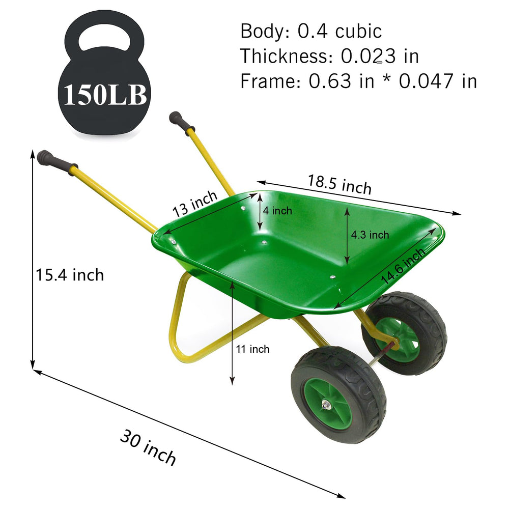 3T GROUP Kids Wheelbarrow in a garden setting