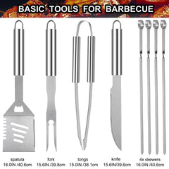 4 in 1 spatula, knife, and tongs from grilljoy BBQ tools