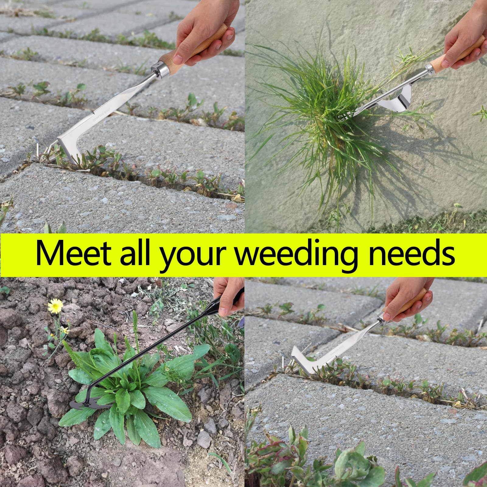 4 teeth weed puller from Theuzi, designed for effective weed removal