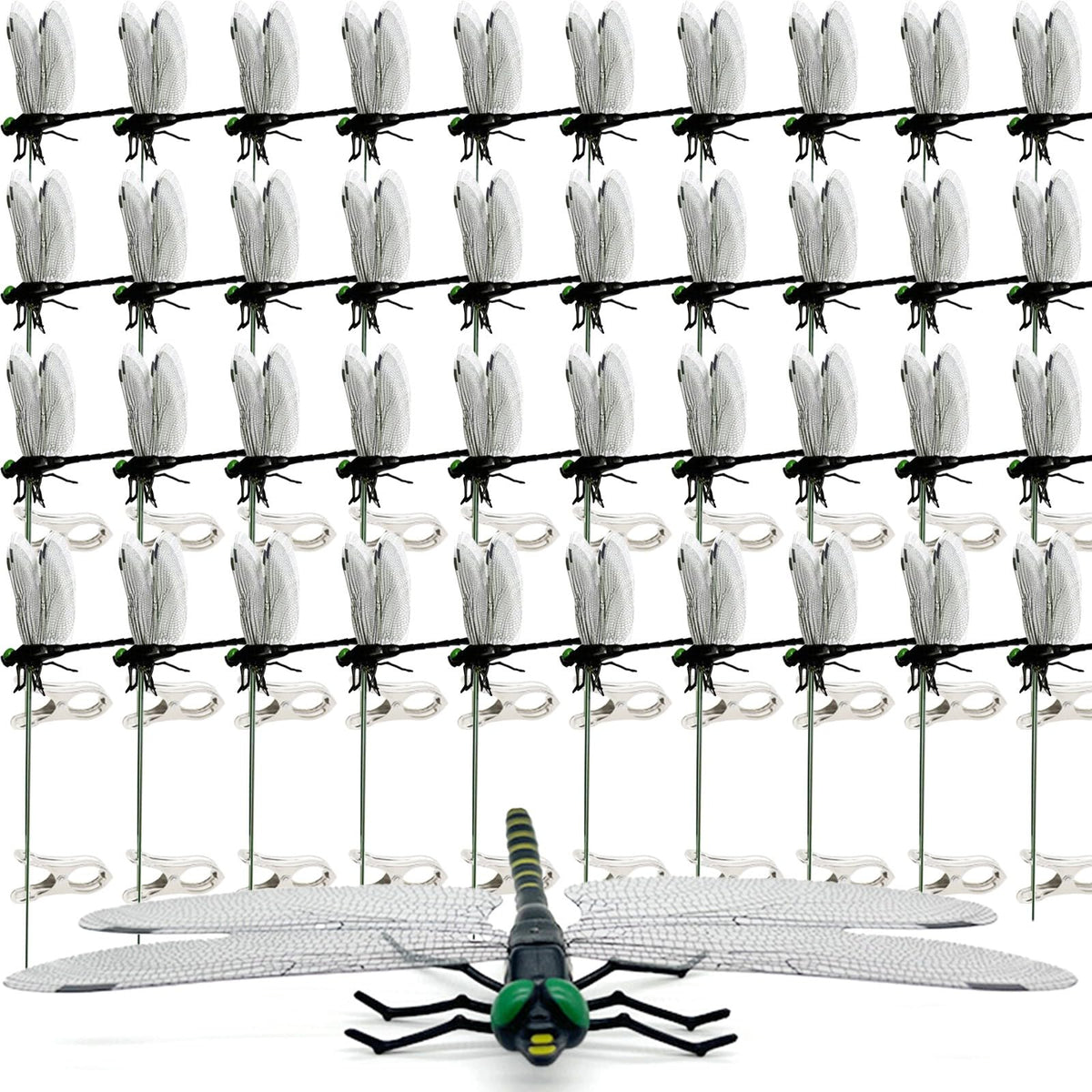 40 Pcs Black Dragon Fly Clips in packaging