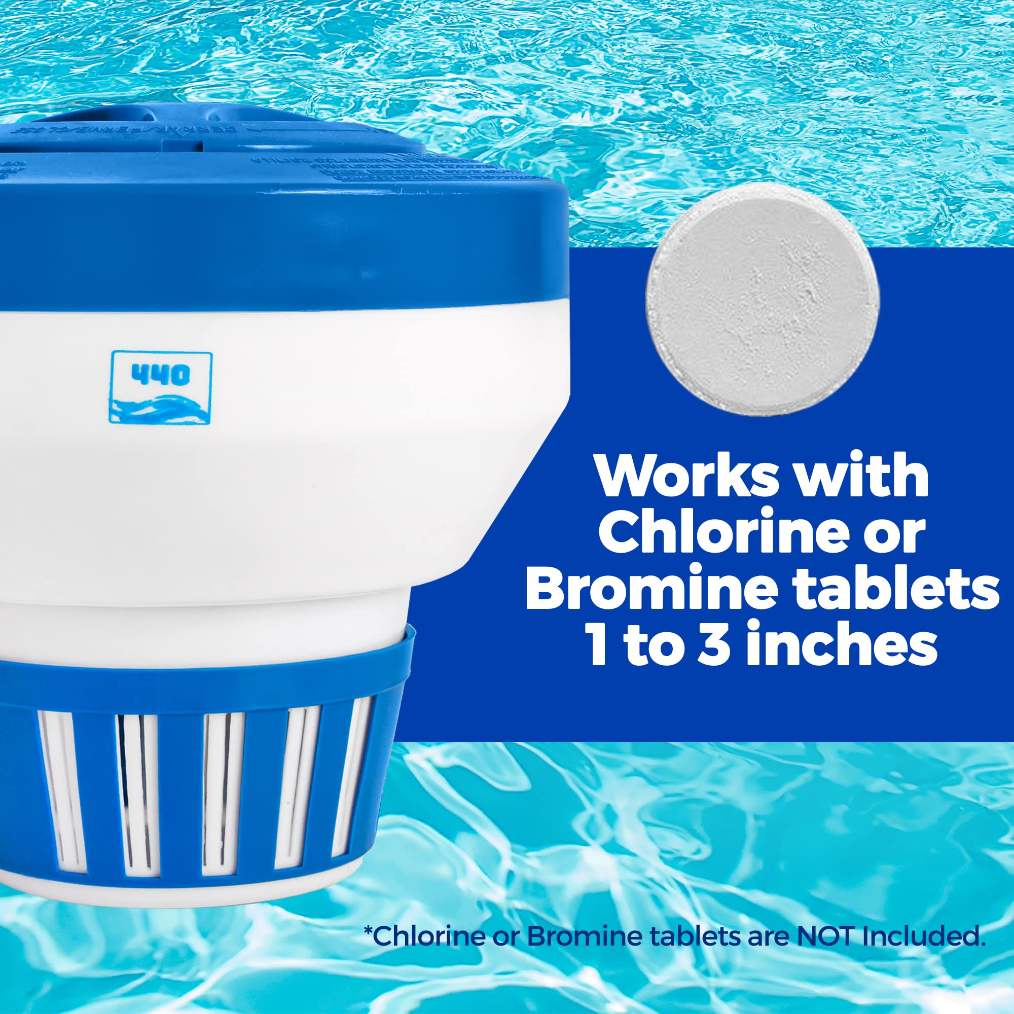 440 Pool Chlorine Floater Dispenser in packaging