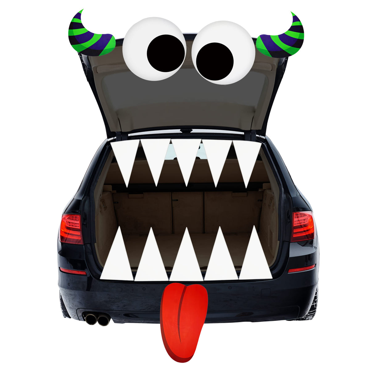 4E's Novelty Monster Trunk or Car Decoration Kit with huge eyes