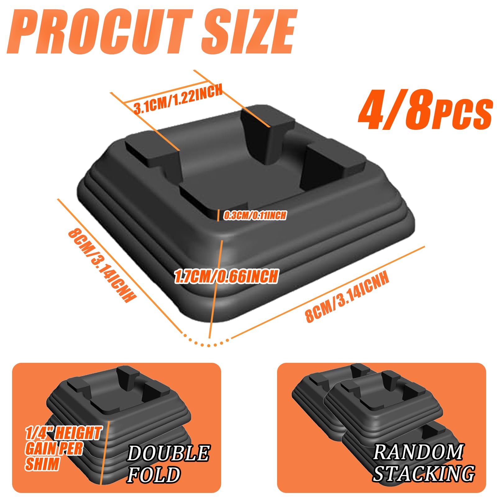 4pcs pack of RELIY Griddle Leveling Shims