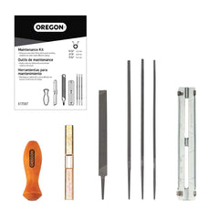 5/32 Inch round saw chain file included in Oregon sharpening kit