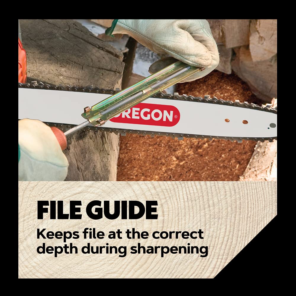 6 Inch flat file included in Oregon chainsaw sharpening kit