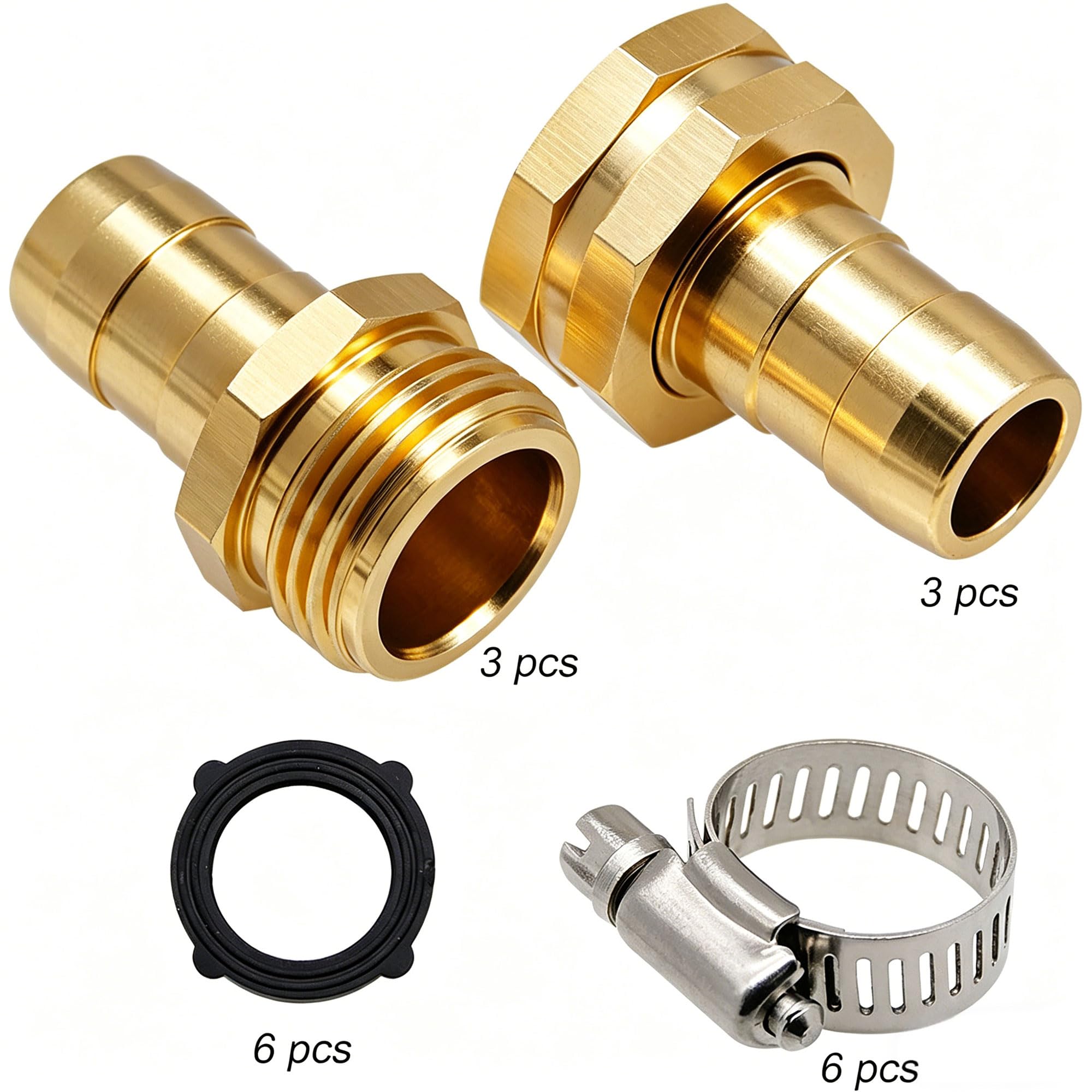 6 stainless steel clamps for hose repair in Triumpeek kit