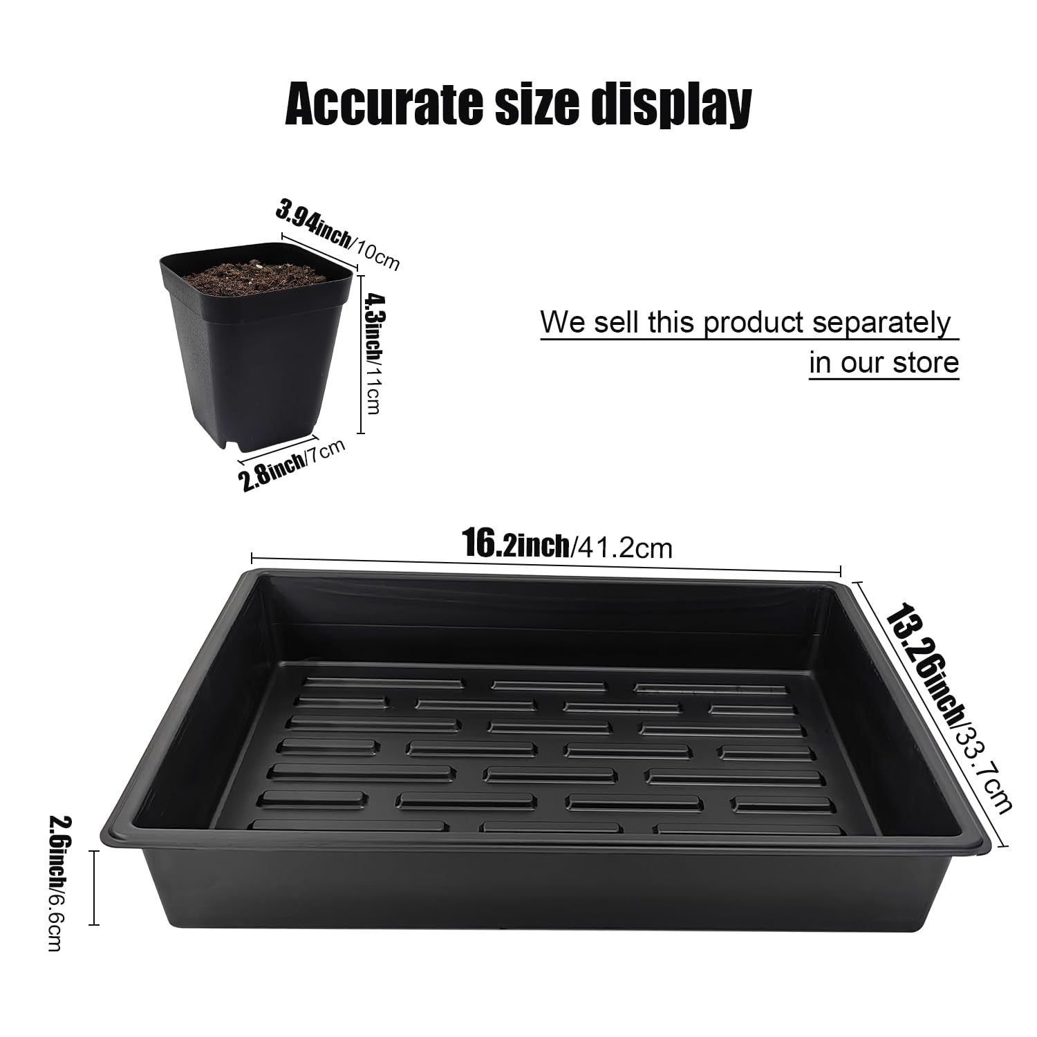 60 pcs RooTrimmer nursery pots stacked together