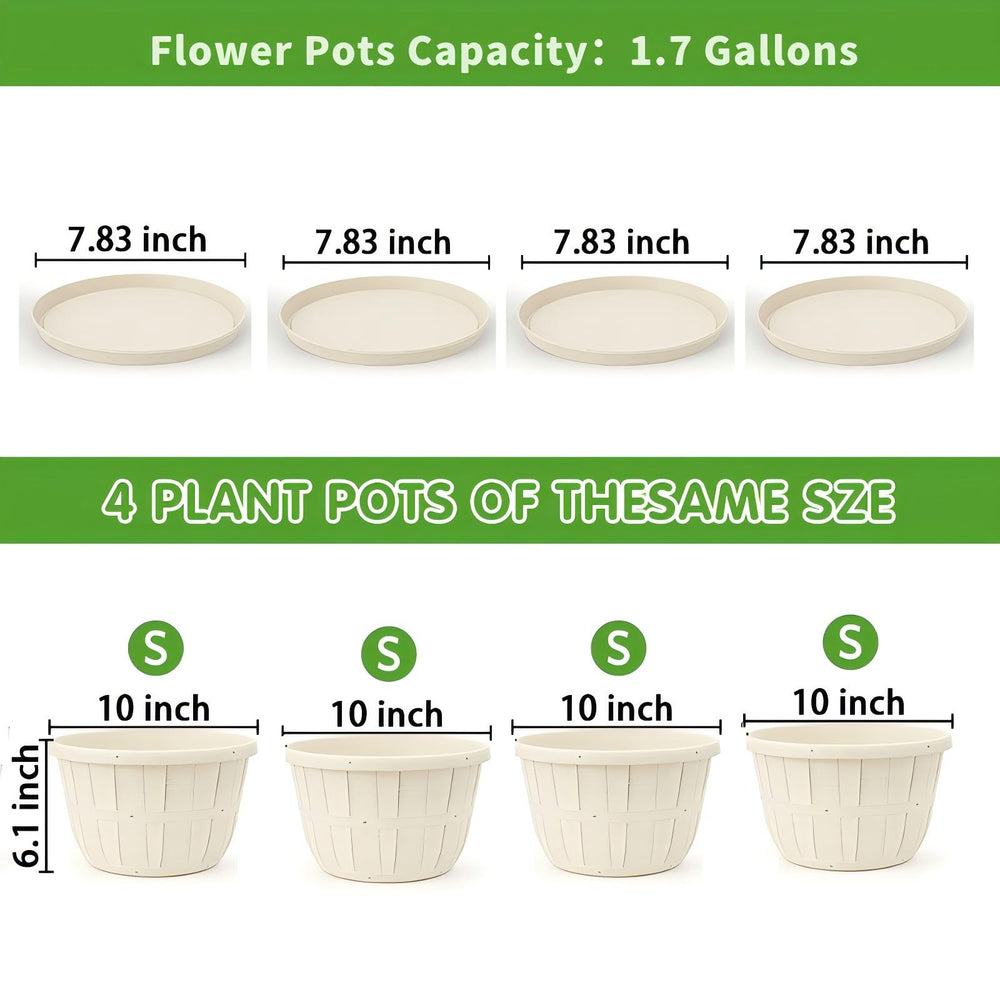 Quarut flower pot in outdoor garden setting