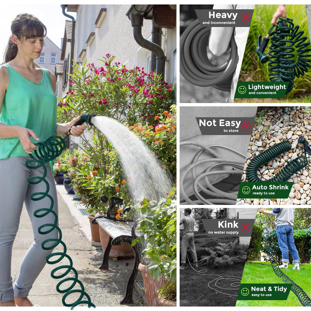 7-mode sprayer of YESTAR Coil Hose with different settings