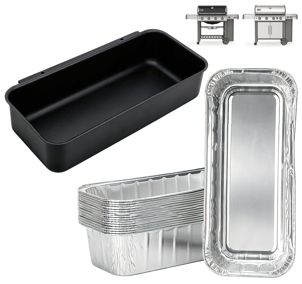 WEBROIL Catch Pan and Drip Pan Liners for Weber Genesis II front view