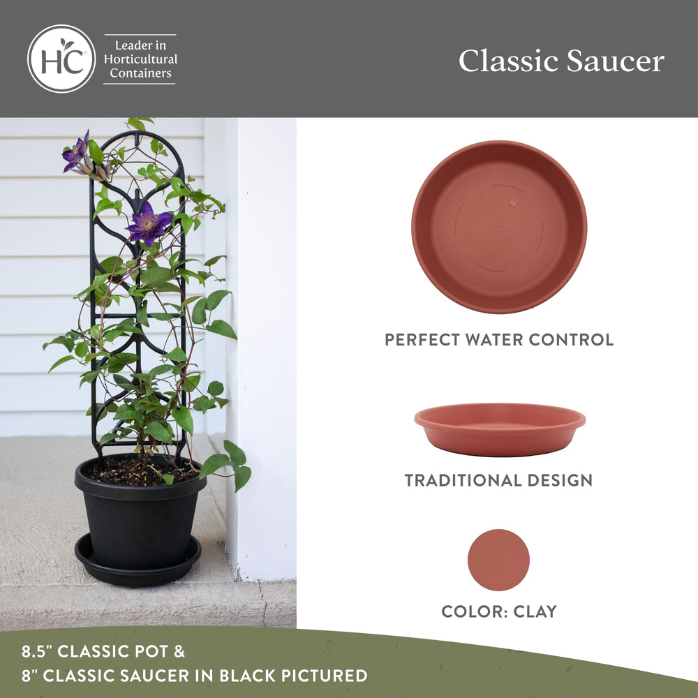 8-inch planter pot side view showing lightweight design