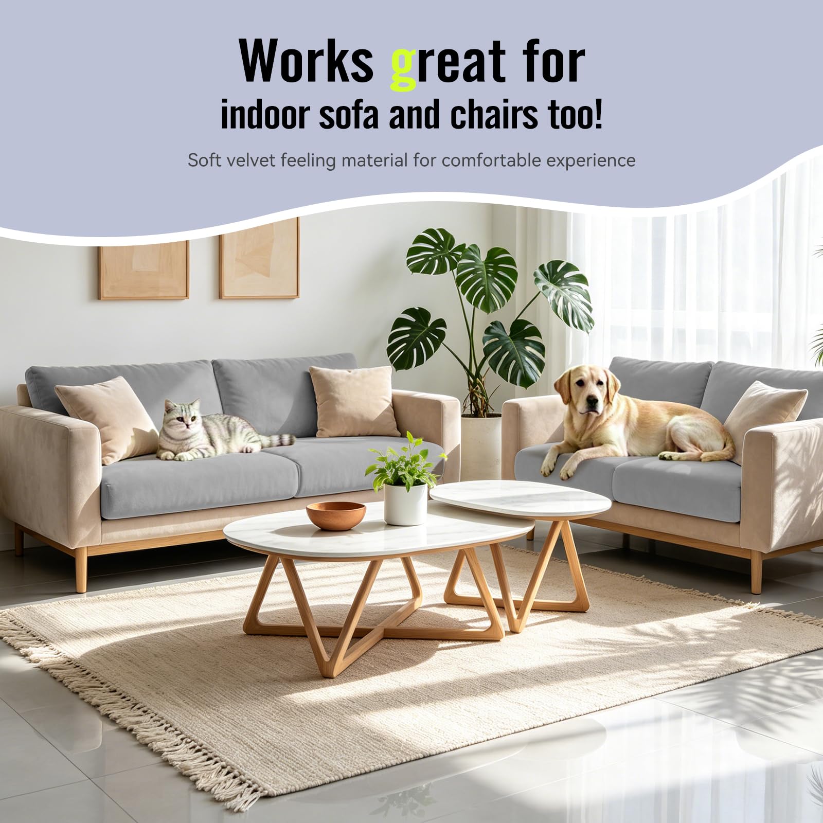 8-piece cushion cover set displayed on patio